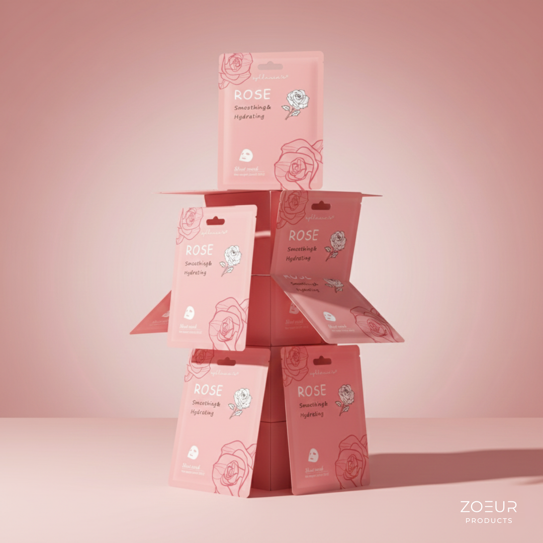 Sheet Mask: Rose (6er Set)