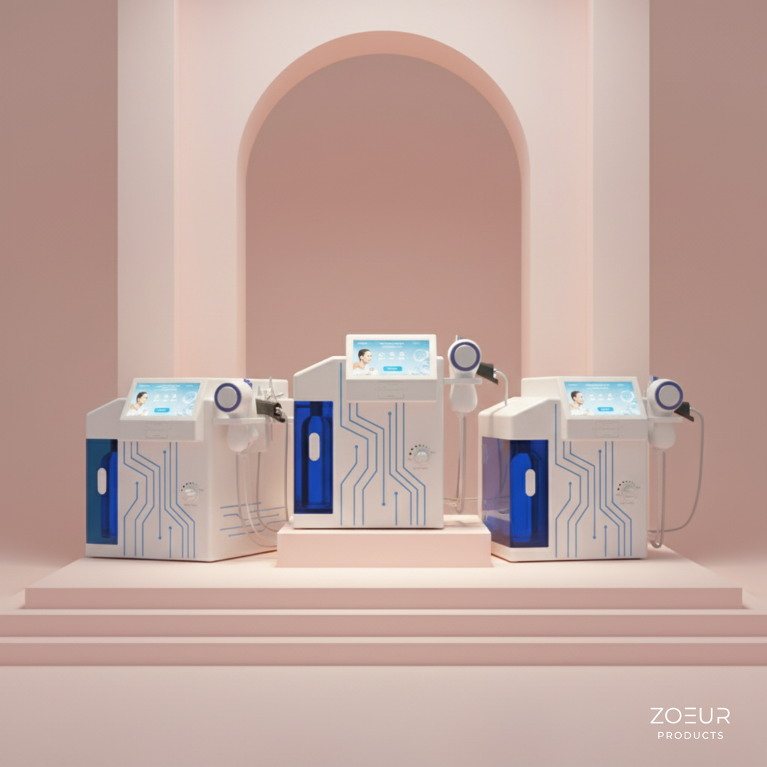 HYDRO GLOW O2: Aqua Facial Gerät 5in1 - zoeur